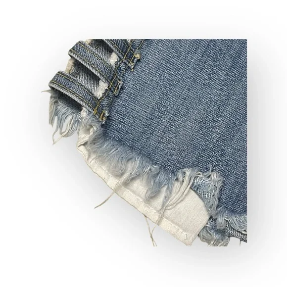 new LF Carmar ☆彡Cullen Open Ladder Side Denim Shorts ☆彡 Washed Denim ☆彡 28 - Picture 7 of 16